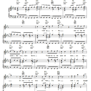 Daughtry What I Meant To Say Musik Noten - Piano, Vocal & Guitar Chords - 73673-0