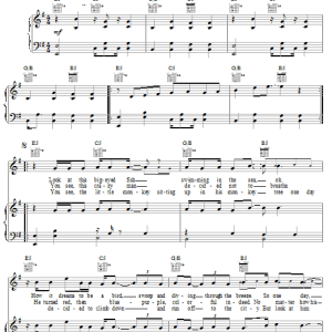 Dave Matthews Band Big Eyed Fish Musik Noten - Piano, Vocal & Guitar Chords - 72375-0