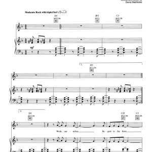 Dave Matthews Band Pay For What You Get Musik Noten - Guitar Tab - 166182-0