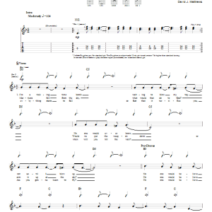 Dave Matthews Band Time Bomb Musik Noten - Guitar Tab - 72759-0