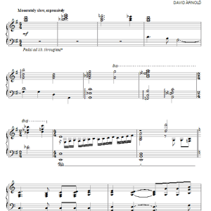 David Arnold Sweet Water Musik Noten - Piano Solo - 80828-0