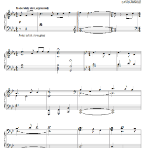 David Arnold The Calm Before The Storm Musik Noten - Piano Solo - 80831-0