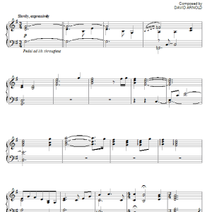 David Arnold Under The Stars Musik Noten - Piano Solo - 80830-0