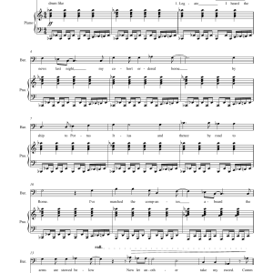 David Bedford The Roman Centurion's Song (for baritone and piano) Musik Noten - Piano & Vocal - 45846-0