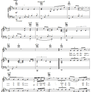 David Bisbal Quiero Perderme En Tu Cuerpo Musik Noten - Piano, Vocal & Guitar Chords - 52254-0
