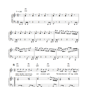 David Bowie 1984 Musik Noten - Piano, Vocal & Guitar Chords - 13889-0