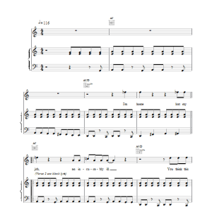 David Bowie DJ Musik Noten - Piano, Vocal & Guitar Chords - 13762-0