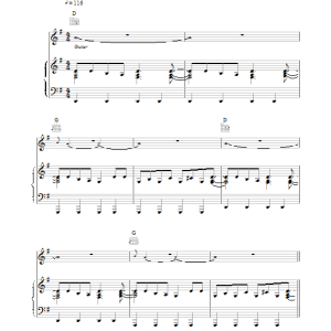 David Bowie Heroes Musik Noten - Piano, Vocal & Guitar Chords - 13787-0