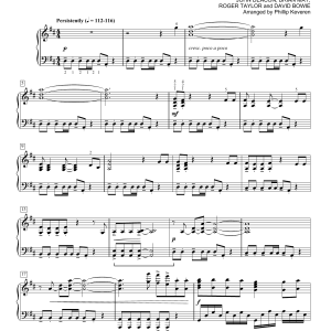 David Bowie & Queen Under Pressure [Classical version] (arr. Phillip Keveren) Musik Noten - Piano Solo - 171555-0