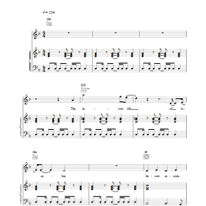 David Bowie The Secret Life Of Arabia Musik Noten - Piano, Vocal & Guitar Chords - 13868-0