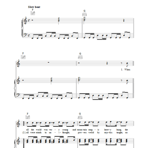 David Bowie The Supermen Musik Noten - Piano, Vocal & Guitar Chords - 38599-0