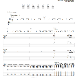 David Cook Heroes Musik Noten - Guitar Tab - 73424-0
