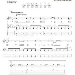 David Cook I Did It For You Musik Noten - Guitar Tab - 73426-0