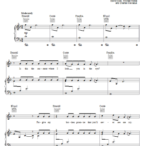 David Cook Permanent Musik Noten - Guitar Tab - 73457-0