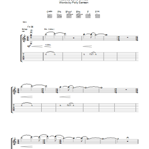 David Gilmour A Pocketful Of Stones Musik Noten - Guitar Tab - 104512-0