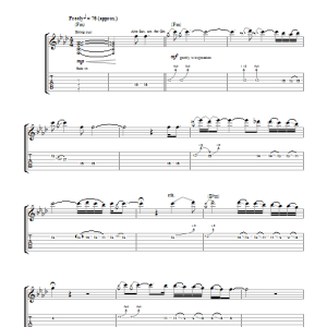 David Gilmour Red Sky At Night Musik Noten - Guitar Tab - 104511-0