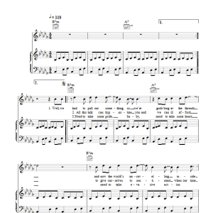 David Gray Draw The Line Musik Noten - Piano, Vocal & Guitar Chords - 49366-0
