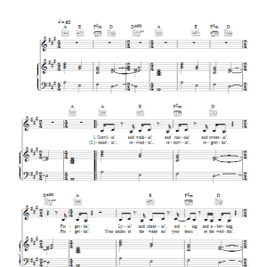 David Gray Forgetting Musik Noten - Piano, Vocal & Guitar Chords - 104223-0