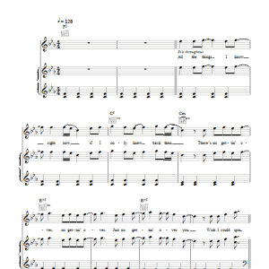 David Guetta & Chris Willis featuring Fergie & LMFAO Gettin' Over You Musik Noten - Piano, Vocal & Guitar Chords - 103593-0