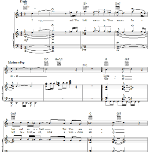 David Phelps I Cry, You Care Musik Noten - Piano, Vocal & Guitar Chords - 27062-0