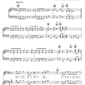 David Phelps Let The Glory Come Down Musik Noten - Piano, Vocal & Guitar Chords - 157490-0
