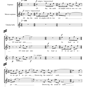 David Sawer The Source (for soprano, mezzo-soprano and tubular bells) Musik Noten - Piano & Vocal - 46079-0