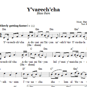 David Weinkranz Y'varech'cha (Bless Them) Musik Noten - Lead Sheet / Fake Book - 66325-0