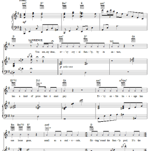 David Yazbek All About Ruprecht Musik Noten - Piano, Vocal & Guitar Chords - 53597-0