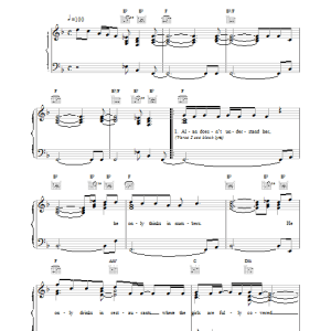 Deacon Blue Chocolate Girl Musik Noten - Piano, Vocal & Guitar Chords - 15098-0