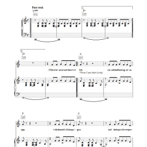 Deacon Blue Wages Day Musik Noten - Piano, Vocal & Guitar Chords - 38085-0