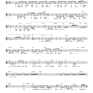 Dean Pitchford I Can't Stand Still Musik Noten - Piano, Vocal & Guitar Chords - 86377-0