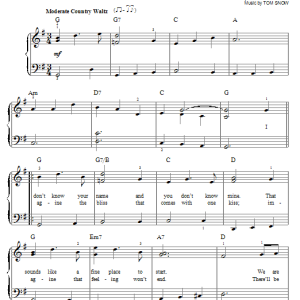 Dean Pitchford Let's Make Believe We're In Love Musik Noten - Easy Piano - 86764-0