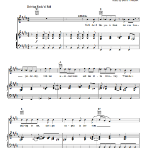 Dean Pitchford The Girl Gets Around Musik Noten - Piano, Vocal & Guitar Chords - 86370-0