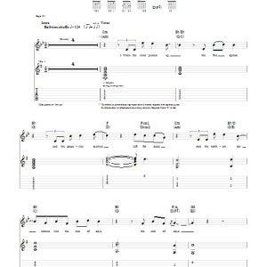 Death Cab For Cutie Grapevine Fires Musik Noten - Guitar Tab - 68166-0