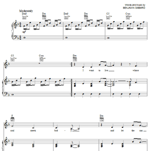 Death Cab For Cutie Soul Meets Body Musik Noten - Piano, Vocal & Guitar Chords - 54212-0