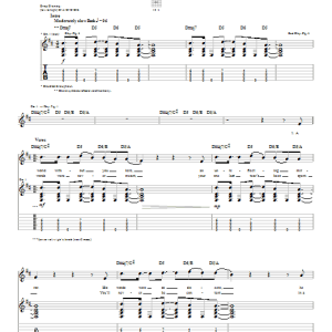 Default Let You Down Musik Noten - Guitar Tab - 20089-0