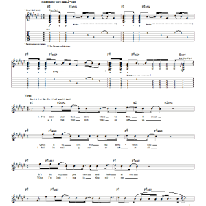 Default Somewhere Musik Noten - Guitar Tab - 20092-0