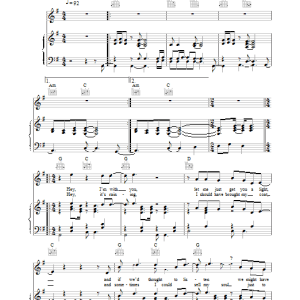 Del Amitri Here And Now Musik Noten - Piano, Vocal & Guitar Chords - 17155-0