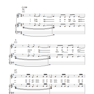 Delta Goodrem Disorientated Musik Noten - Piano, Vocal & Guitar Chords - 31027-0