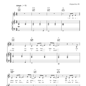 Delta Goodrem I Can't Break It To My Heart Musik Noten - Piano, Vocal & Guitar Chords - 40696-0