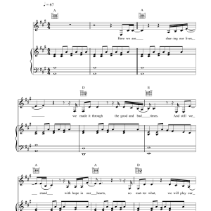 Delta Goodrem Together We Are One Musik Noten - Piano, Vocal & Guitar Chords - 34141-0
