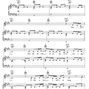 Demi Lovato It's Not Too Late (from Camp Rock 2) Musik Noten - Piano, Vocal & Guitar Chords - 76397-0