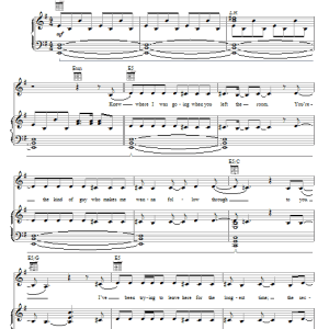 Demi Lovato The Middle Musik Noten - Piano, Vocal & Guitar Chords - 69754-0