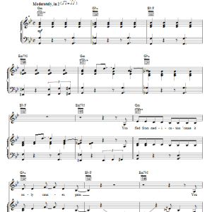 Demi Lovato Trainwreck Musik Noten - Piano, Vocal & Guitar Chords - 69758-0