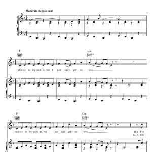 Dennis Brown Money In My Pocket Musik Noten - Piano, Vocal & Guitar Chords - 119313-0