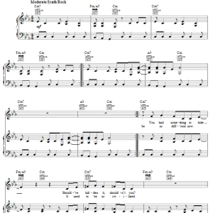 Depeche Mode Policy Of Truth Musik Noten - Piano, Vocal & Guitar Chords - 58168-0