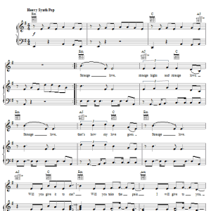 Depeche Mode Strange Love Musik Noten - Piano, Vocal & Guitar Chords - 58178-0
