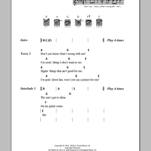 Derek & the Dominos Got To Get Better In A Little While Musik Noten - Guitar Chords/Lyrics - 79464-0