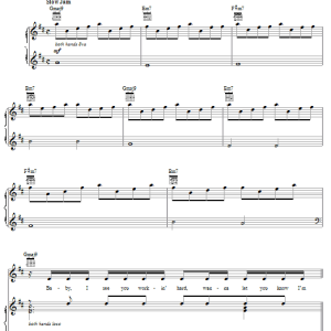 Destiny's Child Cater 2 U Musik Noten - Piano, Vocal & Guitar Chords - 50967-0