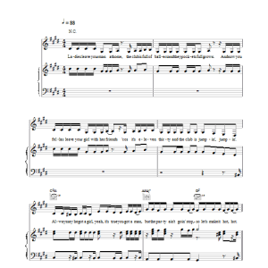 Destiny's Child Jumpin, Jumpin Musik Noten - Piano, Vocal & Guitar Chords - 18870-0